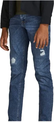 Produktbild von Jack & Jones 12205109, Jeans, Erwachsener, Blau, 170 cm, Baumwolle, Elasthan, Polyester, Nicht bleichen