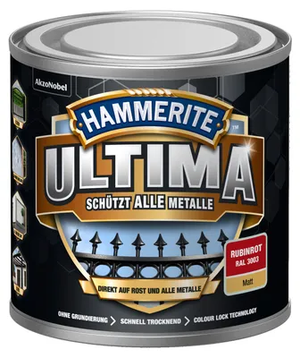 Produktbild von Hammerite Metallschutzlack ULTIMA matt rubinrot RAL 3003 250 ml