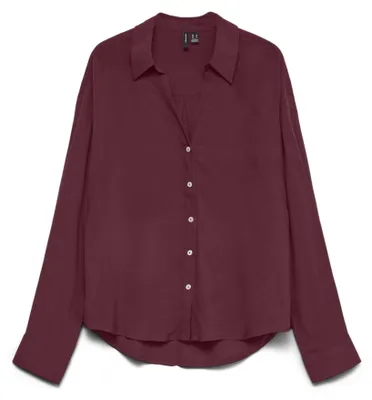 Productafbeelding van Vero Moda 10353621_1015_63, Blouses, Dames, Bordeaux, XL, 1 stuk, Maximale krimp: 5%; Wassen met vergelijkbare kleuren
