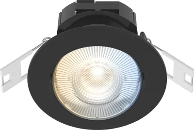 Produktbild von Calex Smart LED Einbaustrahler, Schwarz, neigbar, RGB-Farben & kalt- bis warmweiß Licht, dimmbar, WLAN App- & Sprachsteuerung