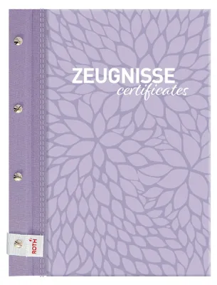 Produktbild von ROTH Zeugnismappe Pattern mit Buchschrauben "Lila Paradise" inkl. 12 PP-Hüllen