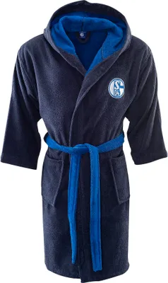 Produktbild von FC Schalke 04 Bademantel navy Kapuze Größe M