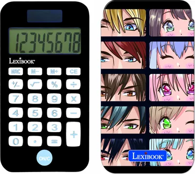 Produktbild von Manga 8-stelliger Taschenrechner mit Schutzhülle