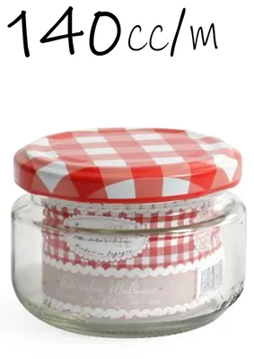 Zdjęcie produktu dla Pojemnik szklany - słoik do przechowywania - 140 ml - szczelna pokrywka - zestaw 8 sztuk