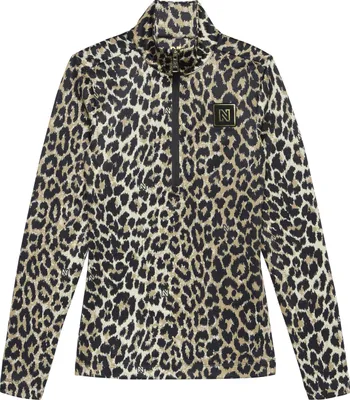 Productafbeelding van NIKKIE Nantes Leopard Ski Pullover, kleur: HUMMUS, artikelnummer: 2549-HUMMUS, maat: 42