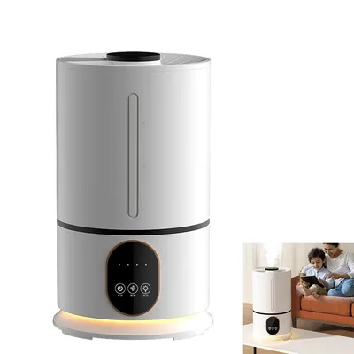 Produktbild von Luftbefeuchter ,RGB-Aromadiffusor, 3 Befeuchtungsstufen, 3-fach Filter, RGB-Nachtlicht, 4 L Wassertank, integriertes UV-Licht, für 41–60 m²