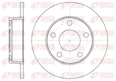 Produktbild von 2x REMSA Bremsscheibe 6124.00 hinten für AUDI A8 (4D2 4D8) 200 Avant (44 44Q)