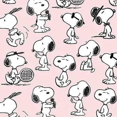 Produktbild von 20 Servietten Happy Day rose - Snoopy überall auf rosa 33x33cm