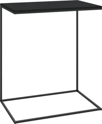 Produktbild von vidaXL Beistelltisch Schwarz 55x35x66 cm Holzwerkstoff