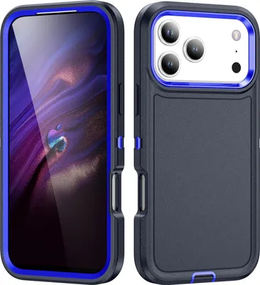 Produktbild von Mobigear Rugged iPhone 17 Pro Hülle Hardcase Backcover Stoßfest - Blau