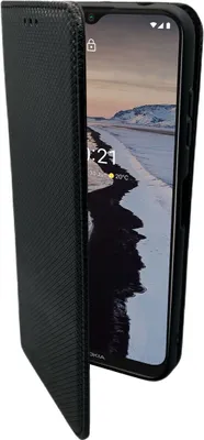 Produktbild von Buch Tasche "Smart" kompatibel mit NOKIA G10 Handy Hülle Etui Brieftasche Schutzhülle mit Standfunktion, Kartenfach Schwarz