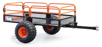 Imagen del producto de Remolque basculante para maquinaria agrícola - Capacidad de carga: 680 kg - Dimensiones: 216 x 122 x 76 cm