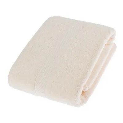Produktbild von HOMESCAPES Frottee Duschtuch 100% Baumwolle Handtuch 70x130cm – creme