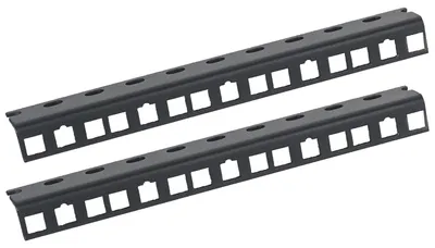 Rackschiene für 10 Zoll Serverschränke mit 5 Höheneinheiten von HMF in Schwarz