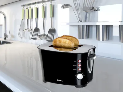 Produktbild von 2 Scheiben Toaster DOMO DO941T Brotröster mit 7 Bräunungsstufen
