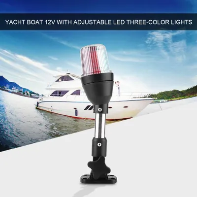 Obrázek produktu pro Nastavitelné pobřežní námořní lodní signální světlo Fold Down Stern Anchor LED Navigation Lamp