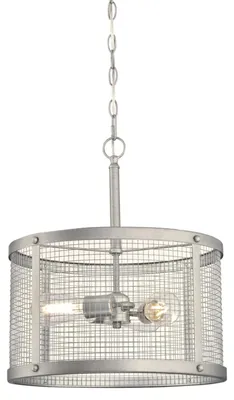 Zdjęcie produktu dla Trzypunktowa lampa wisząca Emelie stal galwanizowana