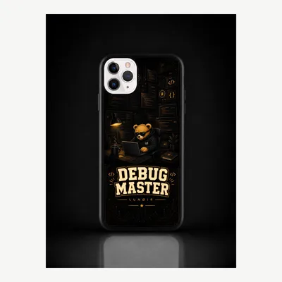 Immagine prodotto di Custodia per iPhone 11 Pro Max, cover protettiva per cellulare con motivo di debug – LUNØIR ©