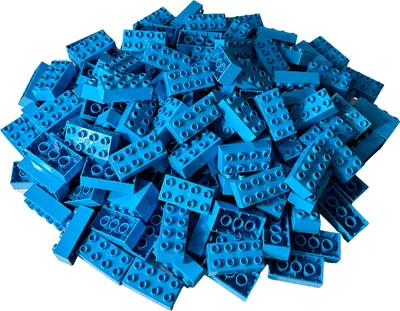 Immagine prodotto di mattoncino lego duplo 2x4 azzurro