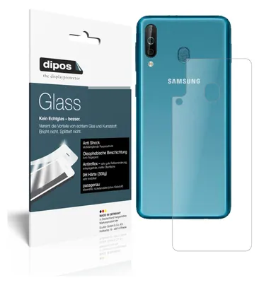 Produktbild von 2x Schutzfolie für Samsung Galaxy A40s Rückseite matt - Anti-Shock 9H Folie dipos Glass Kunststoffglas