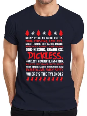Immagine prodotto di WHERES THE TYLENOL Maglietta da uomo Griswold Natale, Navy, L