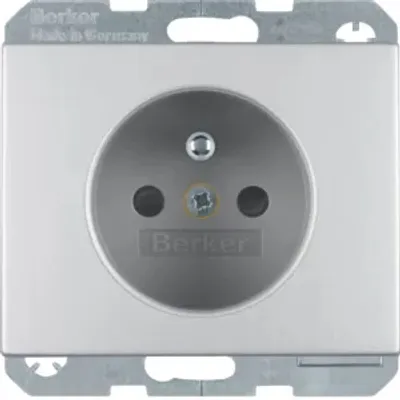 Immagine prodotto di Berker 6765757003 Presa con polo di protezione in alluminio Berker K.5