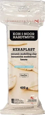 Obrázek produktu pro Koh-i-noor KERAPLAST 131697 - modelovací hmota lehčená, bílá, 400 g