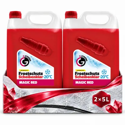 Zdjęcie produktu dla 2 x 5 litrów płynu do ochrony przed zamarzaniem w układzie chłodzenia G XTREME, kolor Magic Red, łącznie 10 litrów, do temperatury -20°C, gotowy do użycia, Obraz wygenerowany przez AI