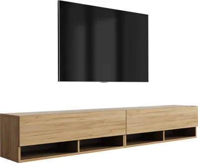 Obrázok produktu pre TV-Lowboard 200 (2 x 100) cm Eiche Craft, 200 × 32 × 34 cm