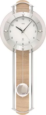 Immagine prodotto di AMS 5305 Orologio da parete radiocomandato con pendolo Orologio a pendolo look Sonoma