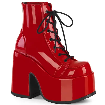 Produktbild von CAMEL-203 Damen Booties von DemoniaCult, Rot  , EU 39, US 9