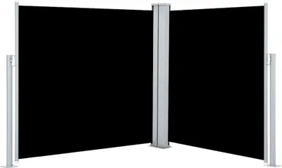 Produktbild von vidaXL Ausziehbare Seitenmarkise Schwarz 100 x 600 cm
