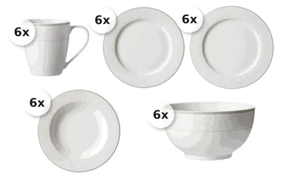 Produktbild von Kombiservice 30 tlg. Isabella
