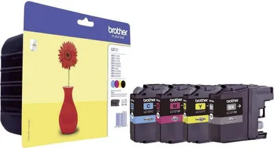 Immagine prodotto di Ricariche - Confezione multipla Brother No.121 - LC-121VALBP (nero, ciano, magenta, giallo)