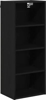 Produktbild von vidaXL Hängeschrank Schwarz Eichen-Optik 40 x 29,5 x 100 cm