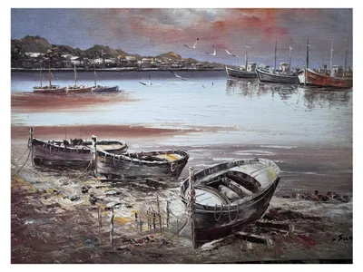 Obrázek produktu pro Elzusha - Obraz v vintage zlatém rámu, rozměry 56x46 cm