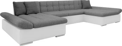 Produktbild von MIRJAN24 Ecksofa Alia mit Regulierbare Armlehnen, U-Form Schlafsofa vom Hersteller mit Zwei Bettkasten, Wohnlandschaft (Soft 017 + Lux 05 + Lux 06)
