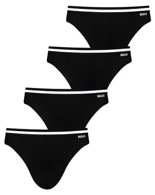 Produktbild von NUR DER Herren Slip 4-Pack Baumwolle Stretch - schwarz - Größe M
