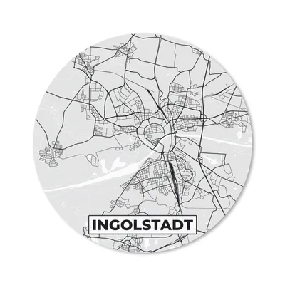 Produktbild von MuchoWow® Mauspad Mousepad Karte - Stadtplan - Deutschland - Ingolstadt - Karte 30x30 cm - Mousepads - Maus Mat - Pad - Mausunterlage - Tischunterlage - Schreibtischmatten