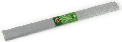 Obrázek produktu pro KOH Kreppový papír, rozměry 50 cm x 200 cm, stříbrná barva
