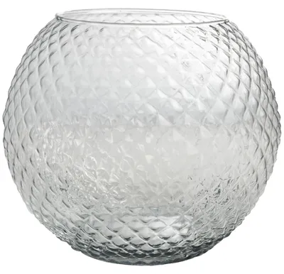 Zdjęcie produktu dla Miska na ryby DIAMOND - przezroczysta - 12x12x10cm - szkło