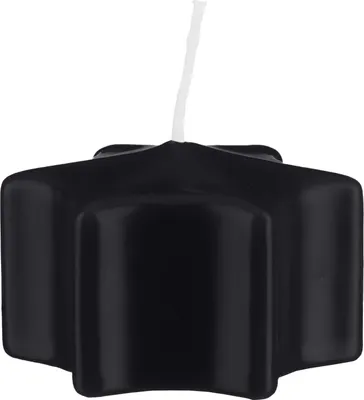 Produktbild von Sternkerzen Schwimmkerzen Schwarz 35 x Ø 60 mm, 16 Stück