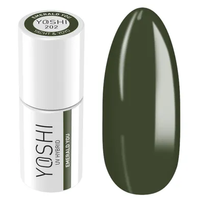 Produktbild von Yoshi | Hybrid-Nagellack - 202 Emerald You - Hybrid-Gellack - Hybridlack - UV LED - 6ml - Profi Qualität - Grün