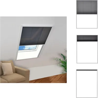 Produktbild von vidaXL Insektenschutz-Plissee für Fenster Aluminium 60 x 80 cm -  Fliegengitter