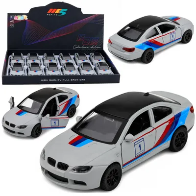 Obrázek produktu pro Sportovní auto z kovu, zátahové auto, matně šedé barvy, měřítko 1:32