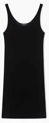 Productafbeelding van EMPORIO ARMANI: Kort gebreid jurkje voor dames, zwart, maat XL
