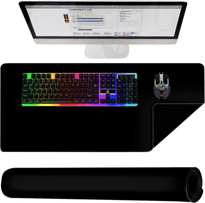 Immagine prodotto di Tappetino per mouse da gaming, antiscivolo, 90x45 cm, ideale per l'ufficio e i giochi
