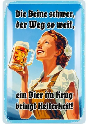 Produktbild von LANOLU Blechschilder retro Bier Bar Deko, Metallschilder mit Spruch für Partyraum, Küche, Bardeko, Cocktail Schild als Geschenk 20x30cm