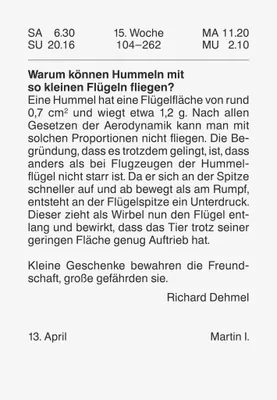 Produktbild von BRUNNEN Abreißkalender (2025), 1 Seite = 1 Tag, 65 × 98 mm