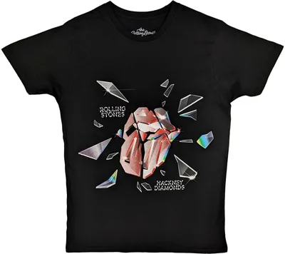 Produktbild von The Rolling Stones - "Hackney Diamonds" T-Shirt für Herren/Damen Uni RO9004 (XXL) (Schwarz)